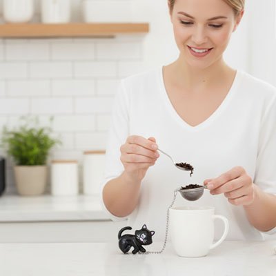 Infuseur à thé | Chat irrésistible remplissage thé en vrac pour infusion