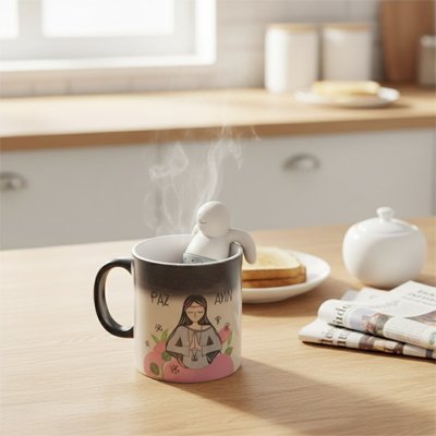 Infuseur à thé | Petit Bonhomme - dans une tasse pause relaxation