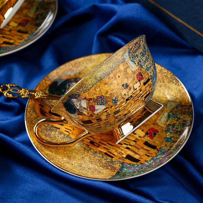 Service à Café RoyalBaroque Gustav Klimt le baiser version solo
