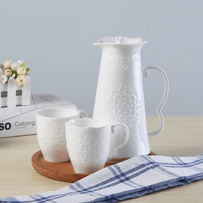 Service à Café - WhiteEmbossTea™ - INFUSION Accessoires thé/café