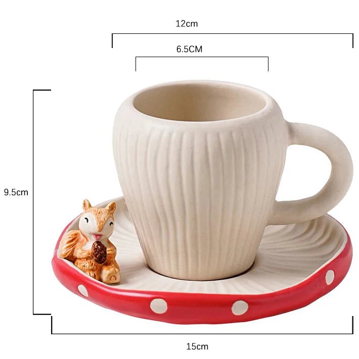 Service à Thé WarmSip présentation de la tasse et la soucoupe