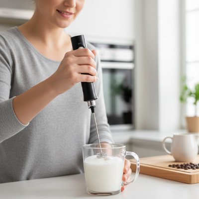 Utilisation en cuisine du mousseur à lait électrique | l'Expert 3-en-un